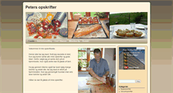 Desktop Screenshot of petersopskrifter.dk
